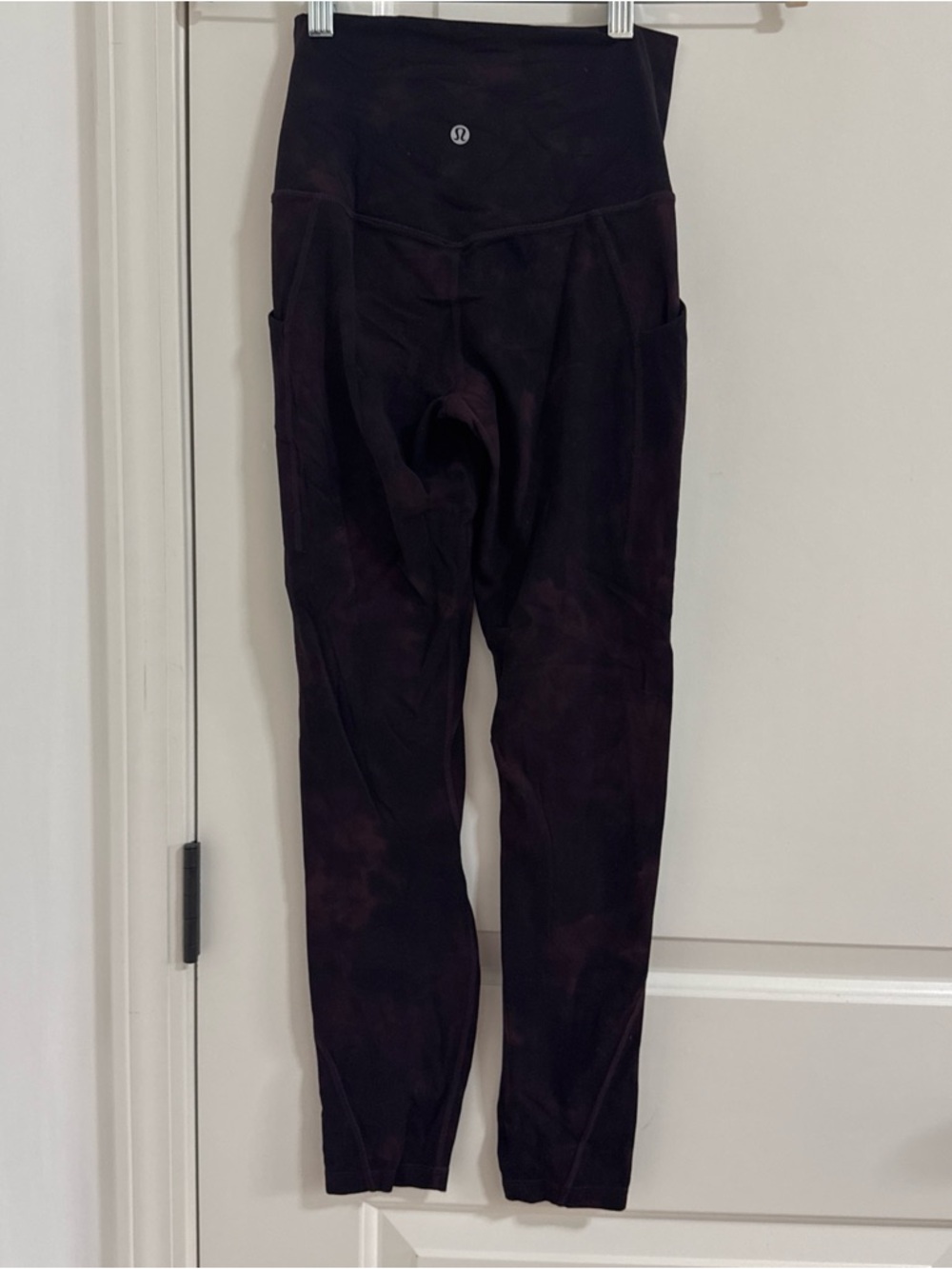 lululemon athletica Black Tie-Dye High-Rise Leggings with Side Pockets